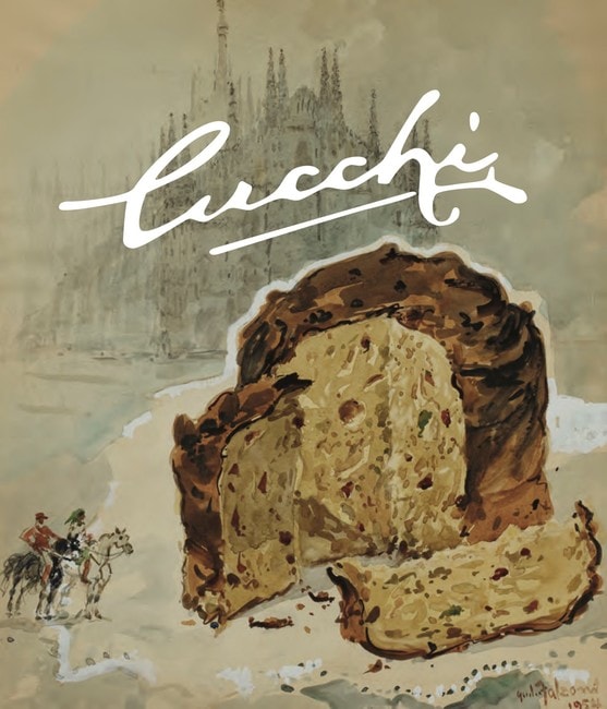 An old Cucchi advertisment showing their famous panettone | Courtesy Cucchi Pasticceria
