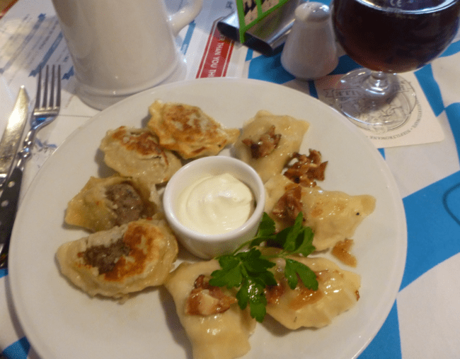 Pierogi at Browar