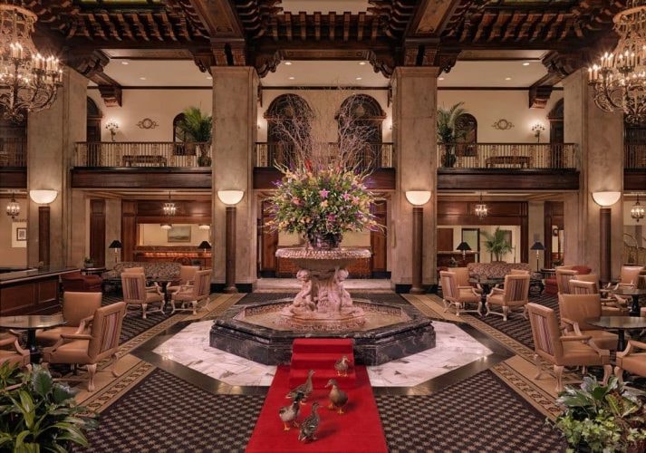 Peabody Hotel lobby