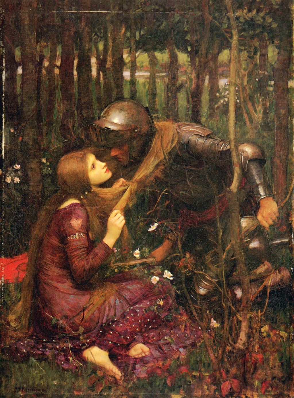 John William Waterhouse, 'La Belle Dame Sans Merci,' 1893 | <a href="https://commons.wikimedia.org/wiki/File:John_William_Waterhouse_-_La_Belle_Dame_sans_Merci_(1893).jpg" target="_blank" rel="noopener">© WikiCommons</a>