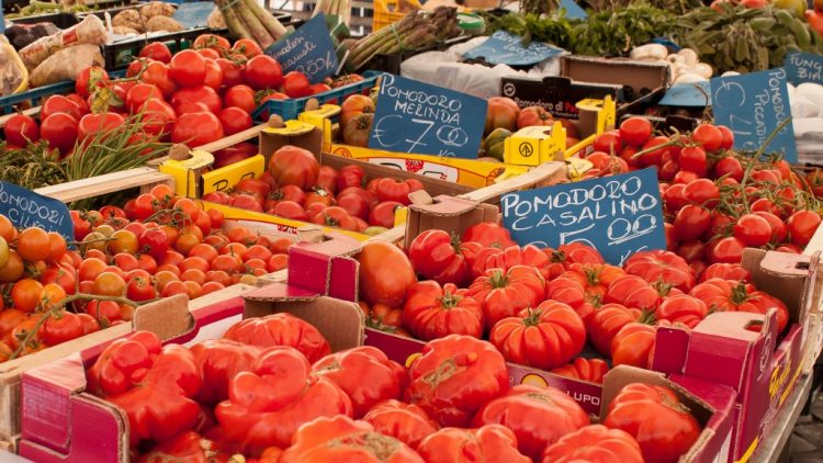 Tomatoes at the market