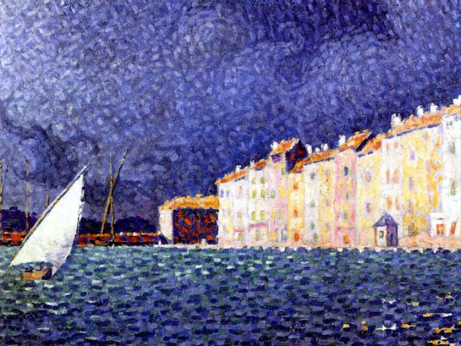 L'orage de Saint Tropez by Signac (The storm of St Tropez) is in the museum Annonciade