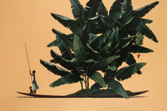 Pedro Ruiz, Herbario, 2013, oil on canvas, 100 x 150 cm