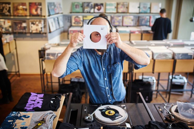 The beautiful, sleek HVV record store