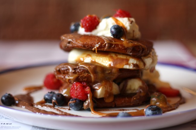 Deep Fried Banoffee-inspired Pancakes at The Book Club
