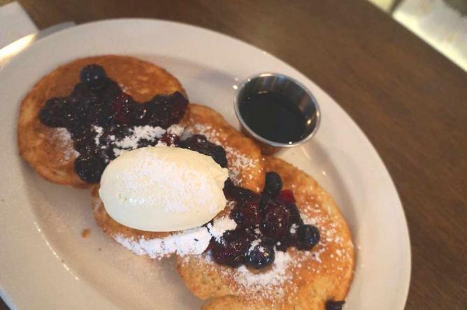 Buttermilk pancakes at Riding House Cafe