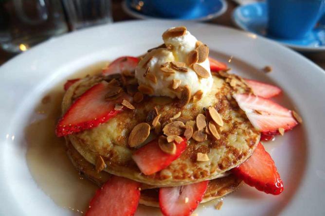 Pancake stack at Central & Co