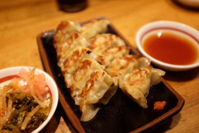 Gyoza at Ippudo Ramen