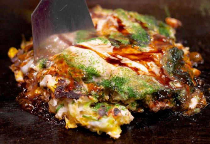 Okonomiyaki at Mizuno