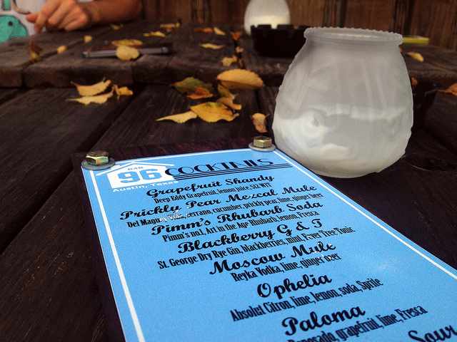 Bar 96 Cocktail Menu