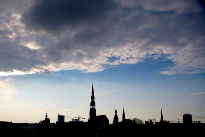 Riga's silhouette
