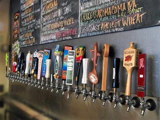 Beer on tap at Library Alehouse