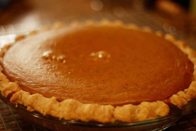 Pumpkin Pie from a *real* pumpkin