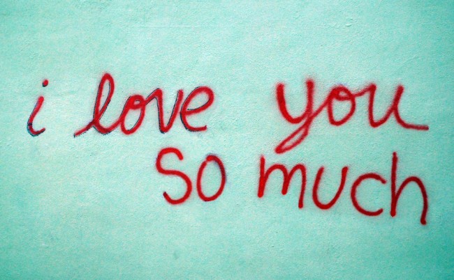 I love you so much mural