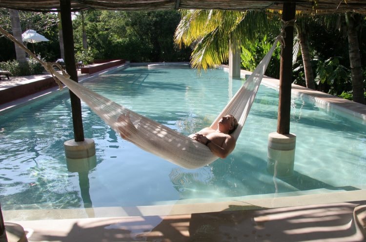 Grab a snooze by the pool