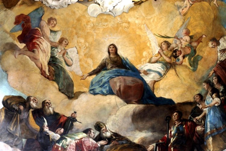 Goya painting in Zaragoza, Spain