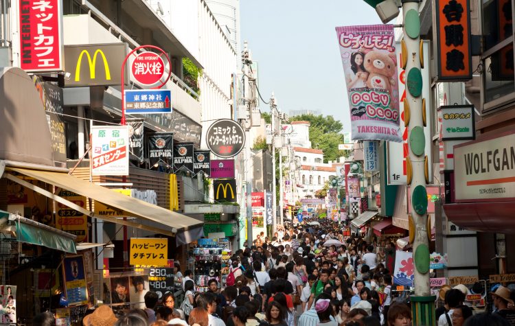 Takeshita Dori shopping street, Harajuku, Tokyo