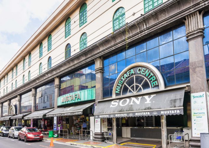 Mustafa Centre Shopping Mall in Little India, Singapore.
