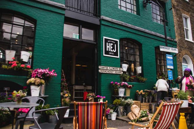 Outside Hej Coffee