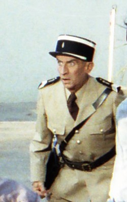 Louis de Funès shooting in St Tropez