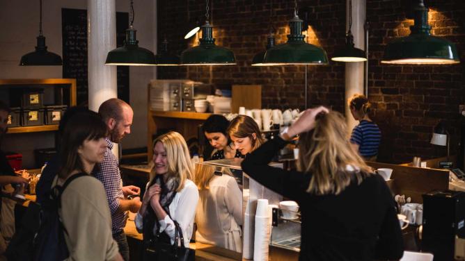 Inside Monmouth Coffee