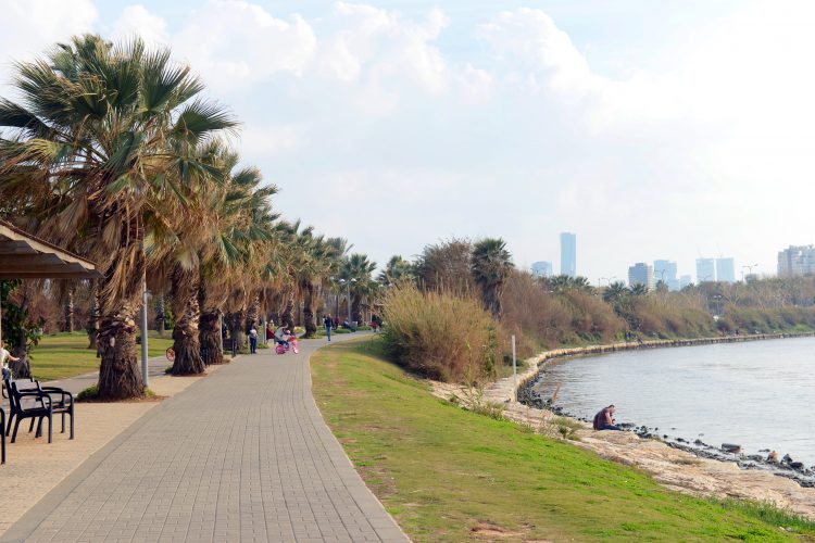 The Yarkon park in Tel-Aviv.