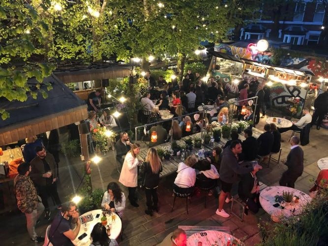The Plough beer garden