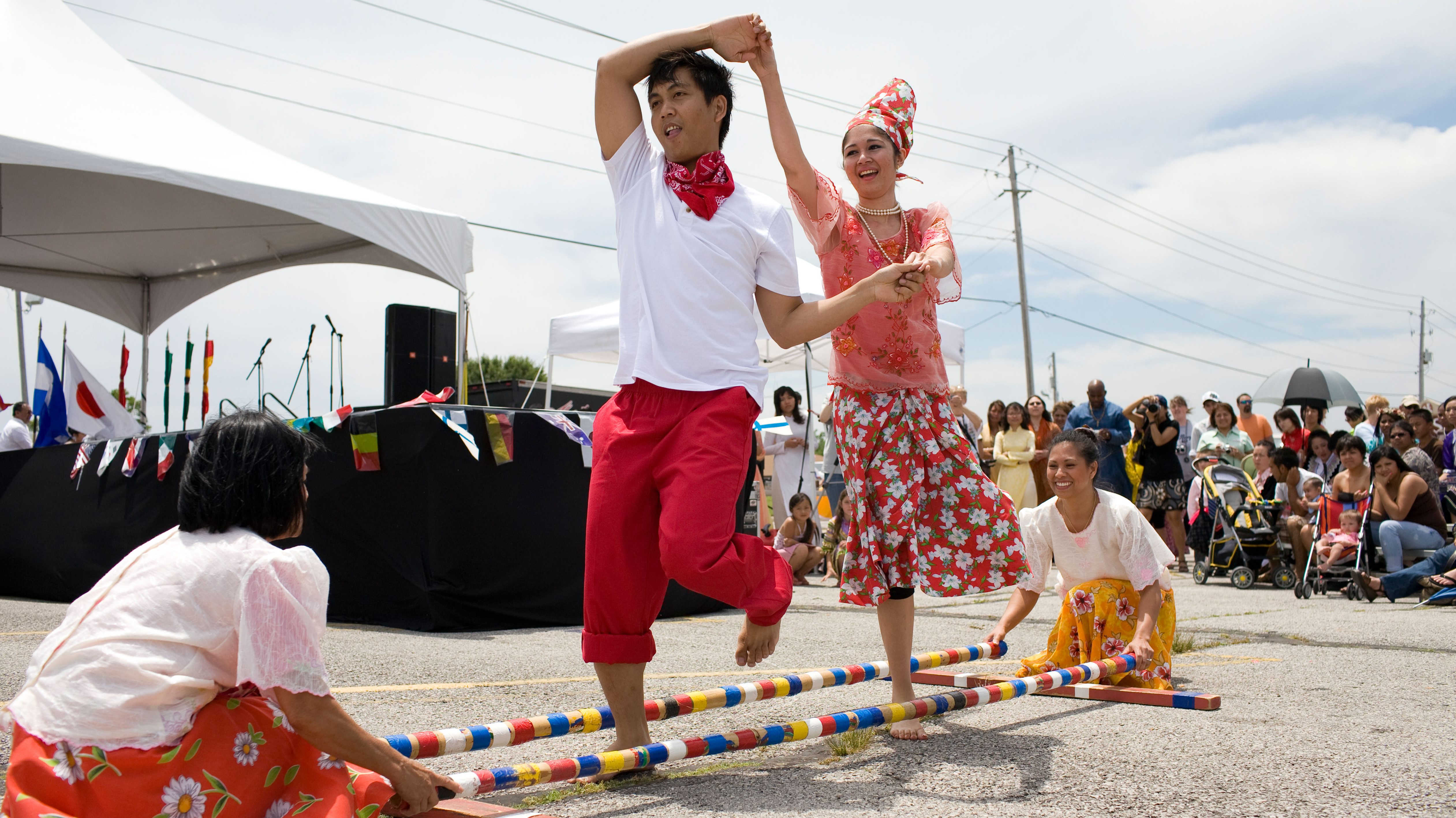 Tinikling: The National Dance of The Philippines with Bamboo Poles