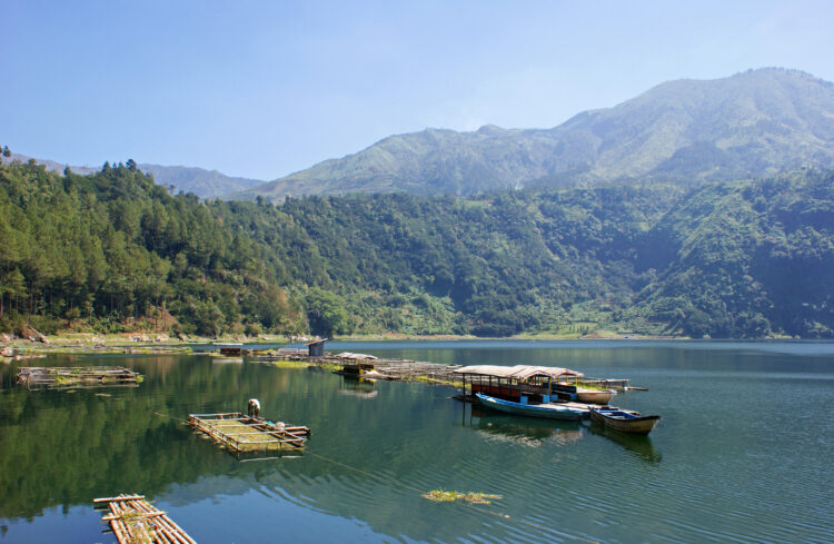 Lake Telaga Menjer, Dieng Plateau, Wonosobo