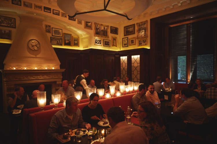 The Clocktower: a high-end American fare in a clubby setting with dining rooms & a lounge with a pool table.