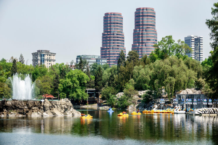 Mexico City Mexico Ciudad de Federal District Distrito DF D.F. CDMX Polanco Hispanic Mexican Bosque de Chapultepec forest park parque lake paddleboats