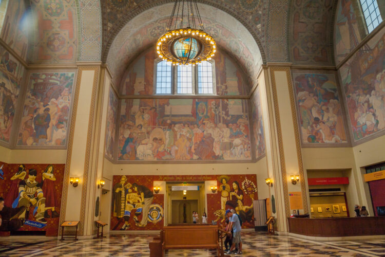 Foyer inside Los Angeles Central Library, Los Angeles, California