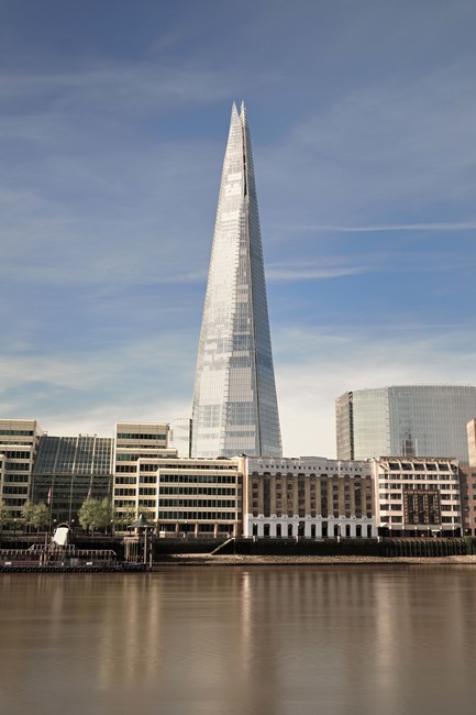 The Shard long exposure over the River Thames, London Bridge Quarter, London, United Kingdom