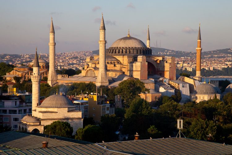 The Hagia Sophia Museum is situated in the Sultanahmet district