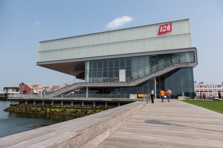 The exterior of the Institute of Contemporary Art in Boston, Massachusetts