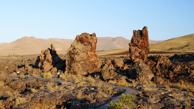 North craters in Moon National Monument preserve in central Idaho