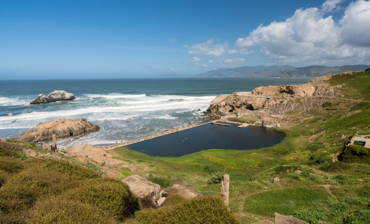 Remains of Sutro Baths Point, San Francisco.