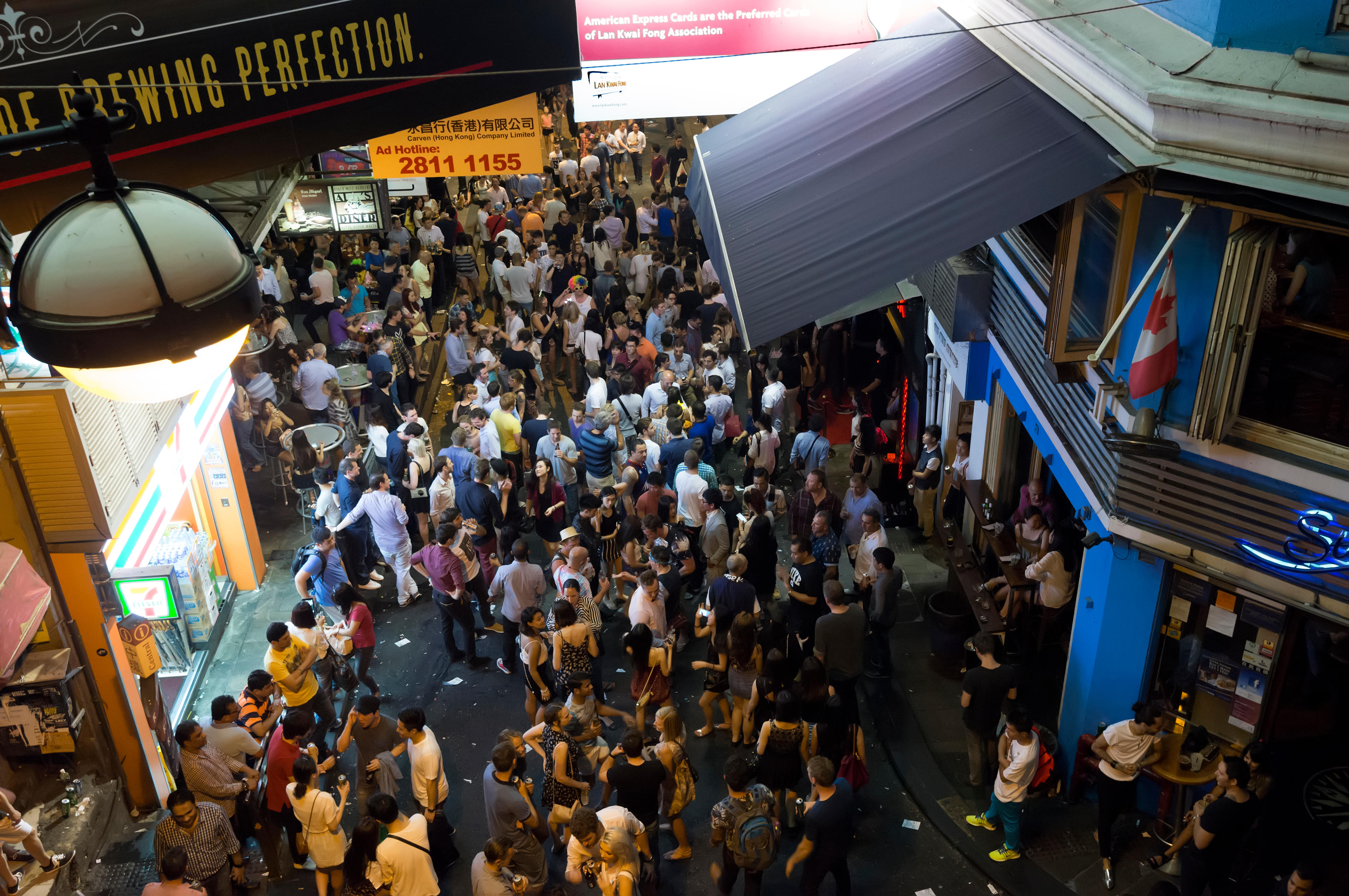 Lan Kwai Fong is Hong Kong’s main party district