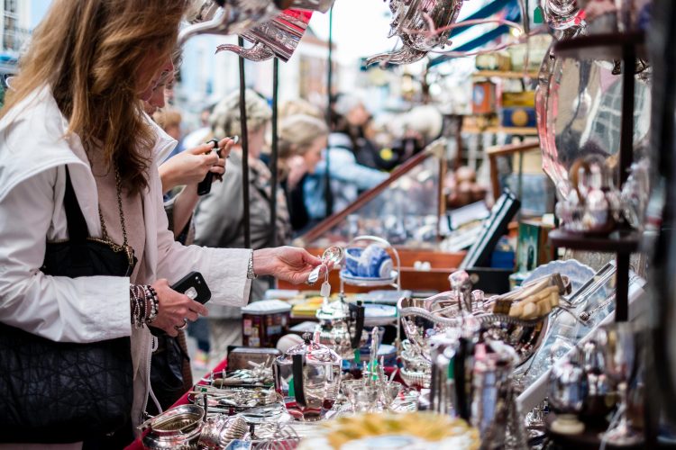 Portobello Road Market. Portobello Road forms the backbone of Notting Hill