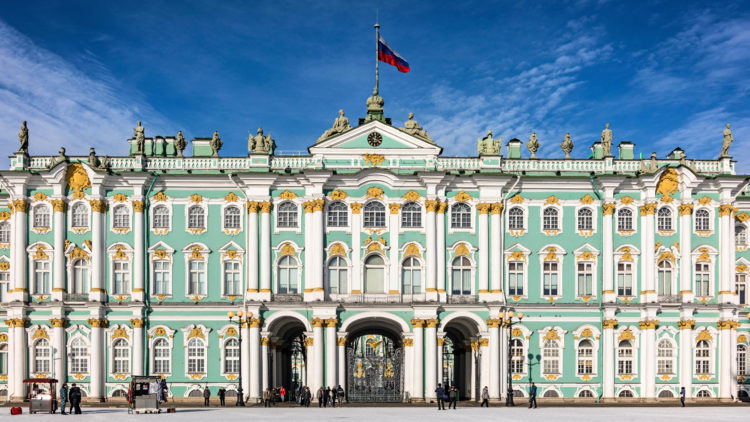 The Winter Palace, home of the State Hermitage Museum, St Petersburg, Russia