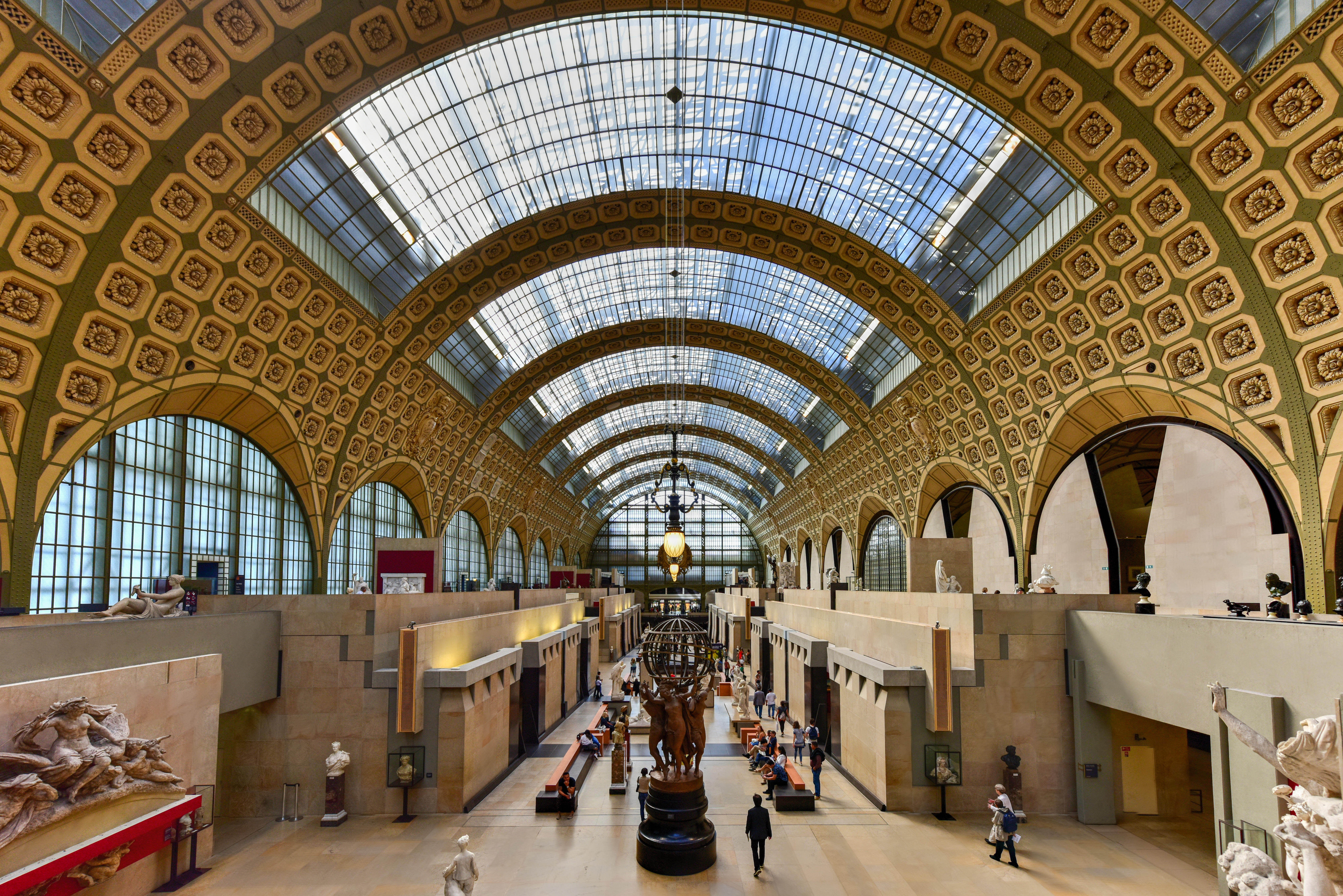 Paris, France - May 16, 2017: The Musee d'Orsay, a museum in Paris, France. It is housed in the former Gare d'Orsay, a Beaux-Arts railway station buil