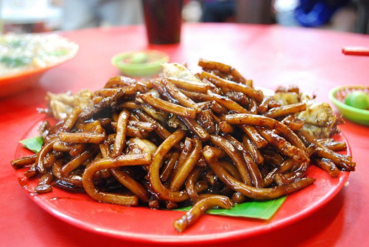 Hokkien Noodles served on a plate