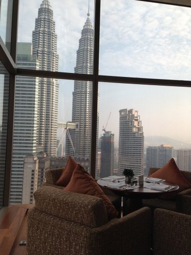 A great view of Petronas Towers while enjoying your meal