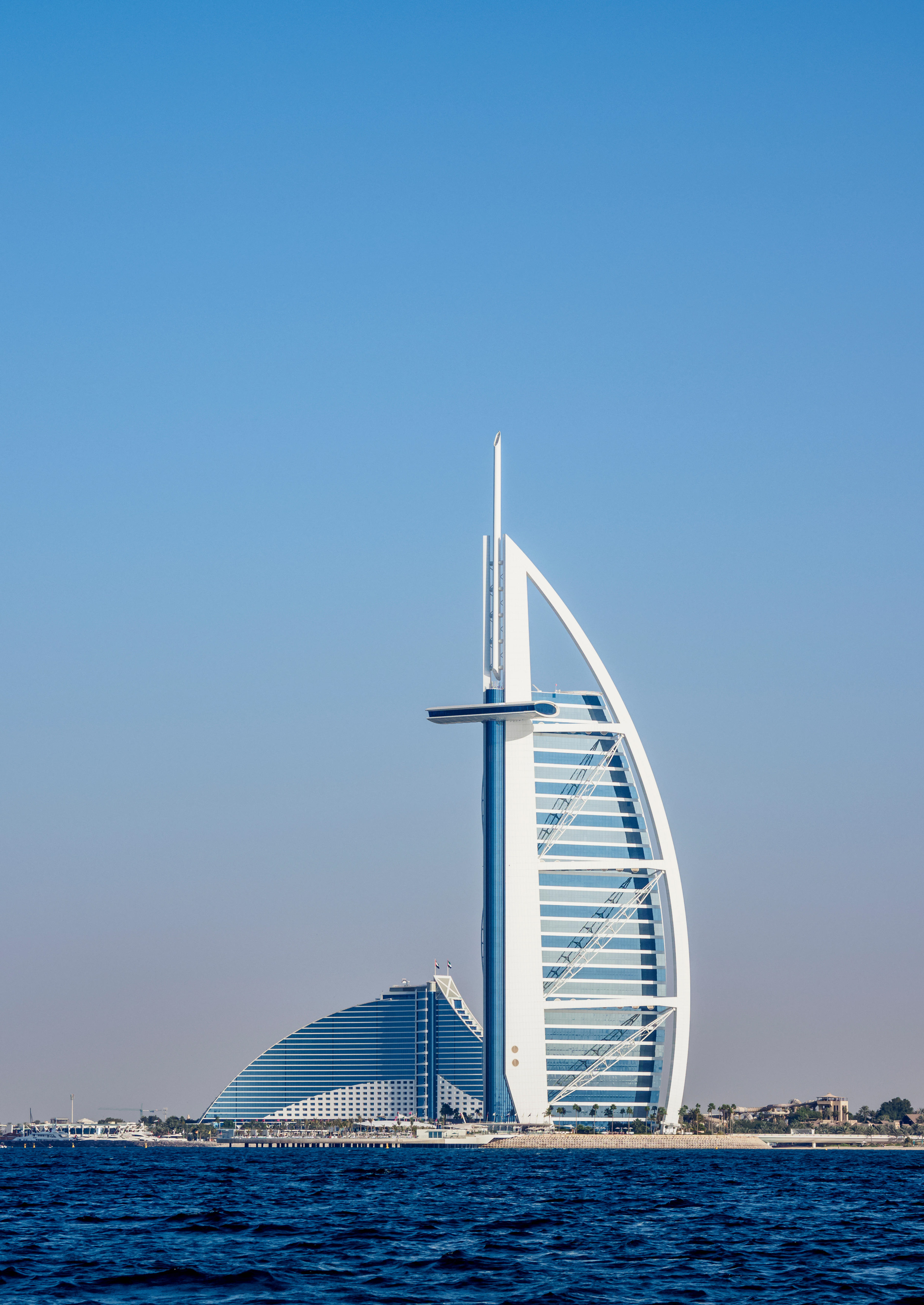 Burj Al Arab and Jumeirah Beach Hotels, Dubai, United Arab Emirates