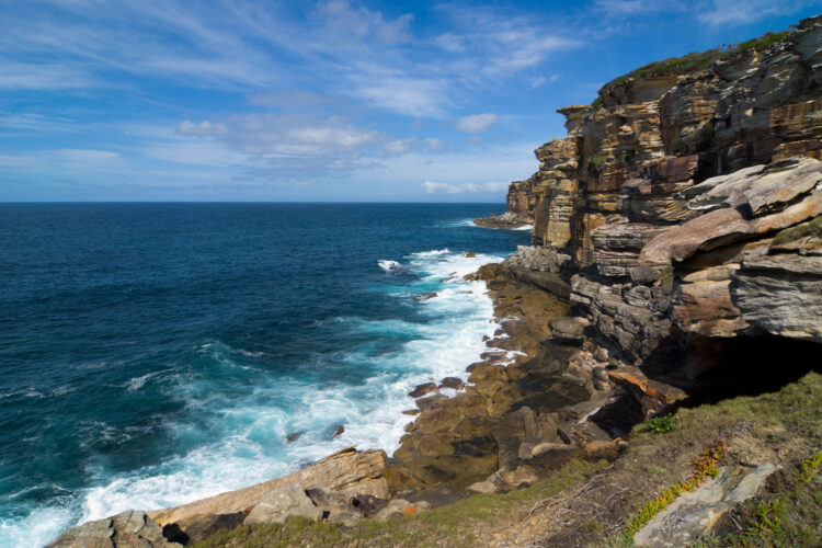 Coastal Cliffs in Royal National Park near Sydney