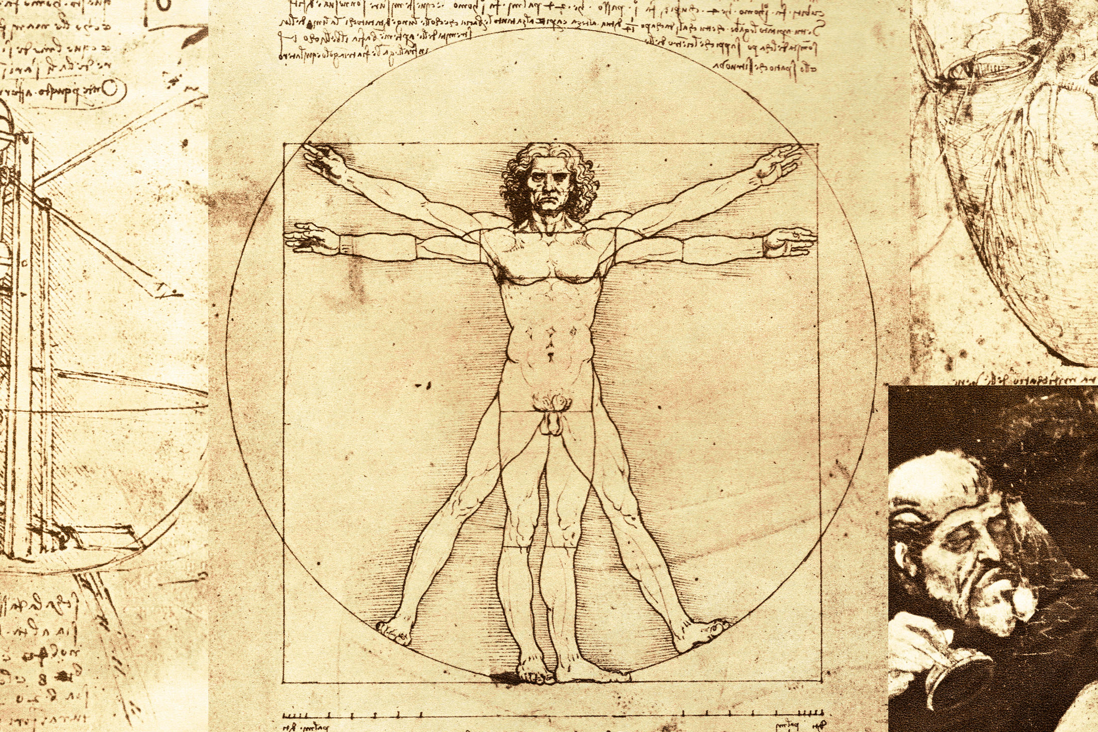 the inventive mind of Leonardo Da Vinci, 14521519,. Image shot 1947. Exact date unknown.