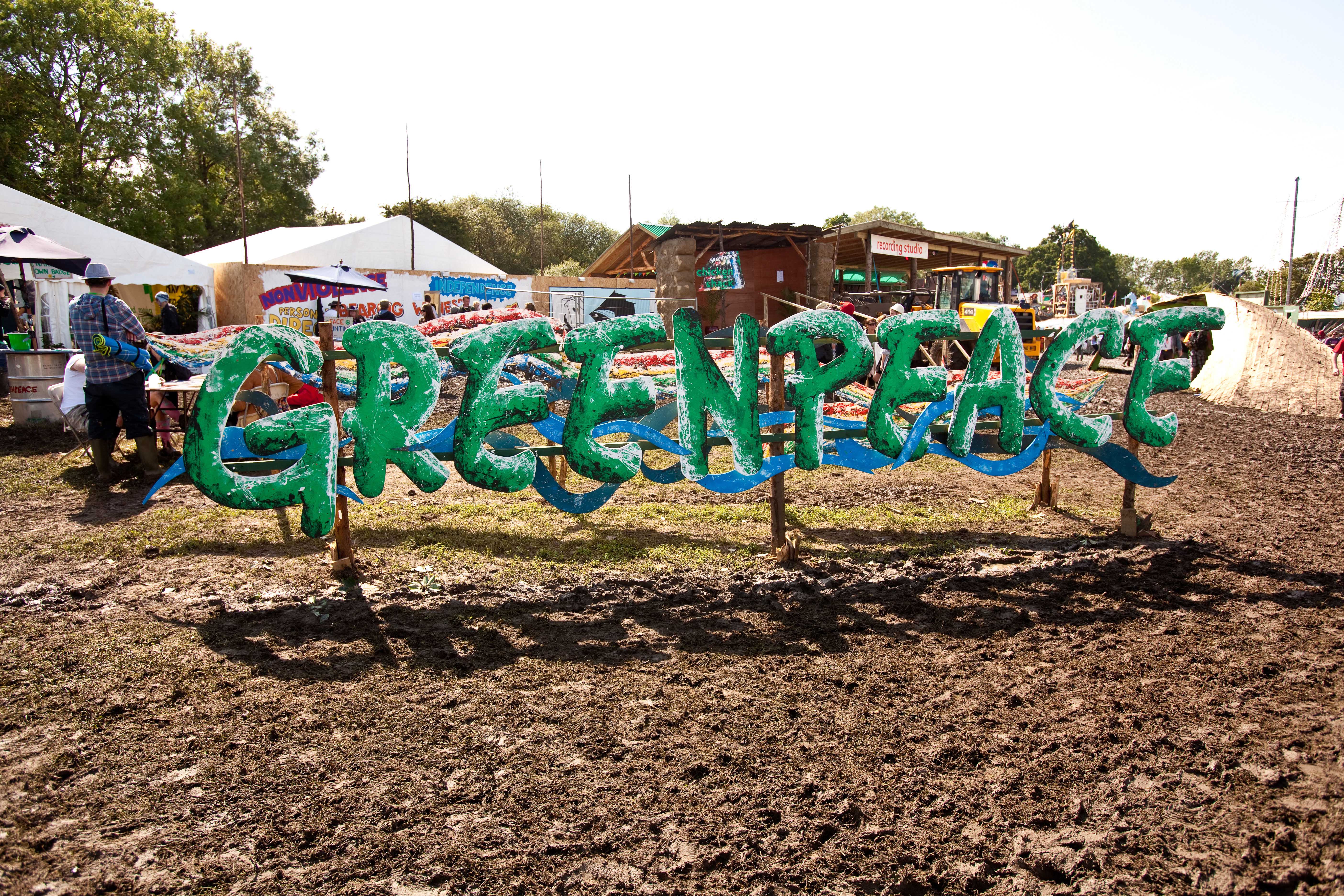The festival works with a number of charities, including Greenpeace