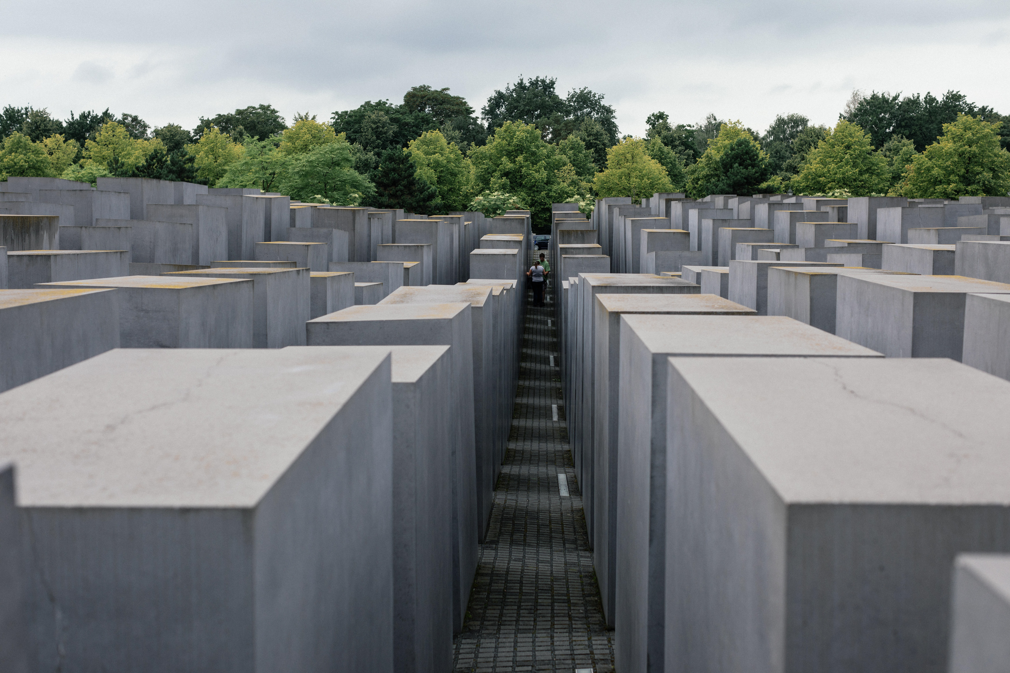 The Memorial to the Murdered Jews of Europe, also known as the Holocaust Memorial, in Berlin, Germany.