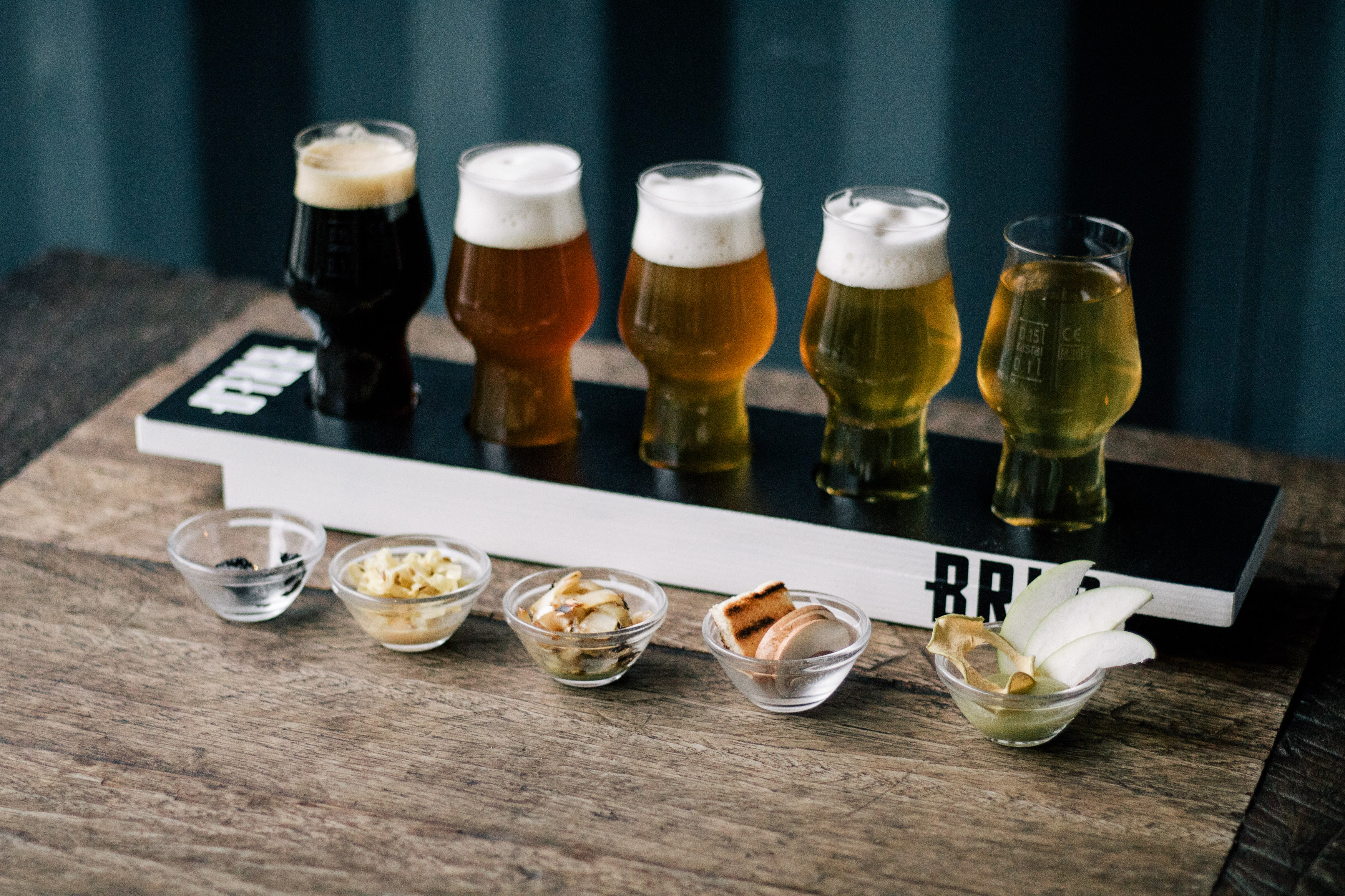 BRLO offers a tasting board with food pairings