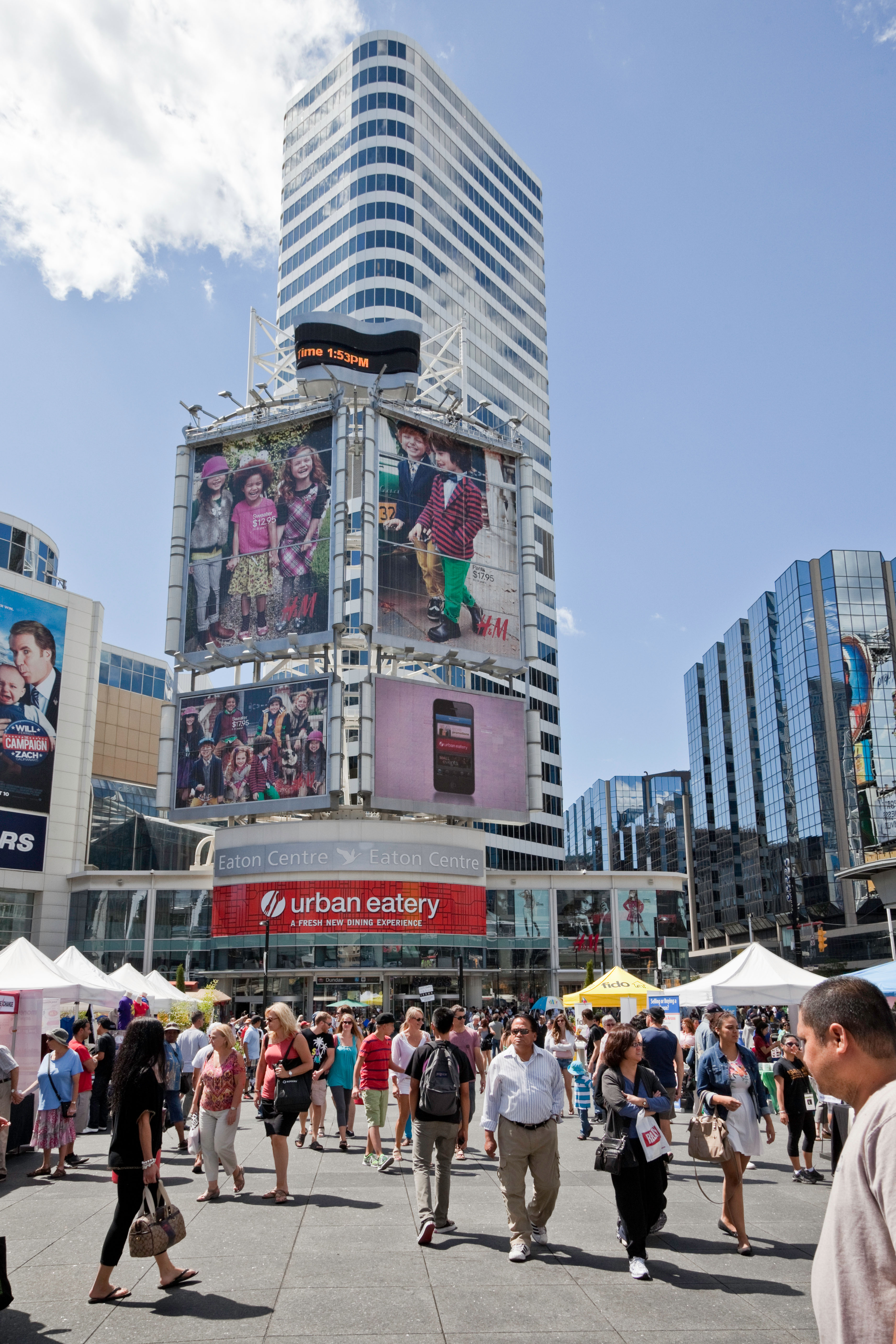 Entertainment and festival on Yonge & Dundas Square in downtown Toronto, Ontario;Canada. Image shot 08/2012. Exact date unknown.